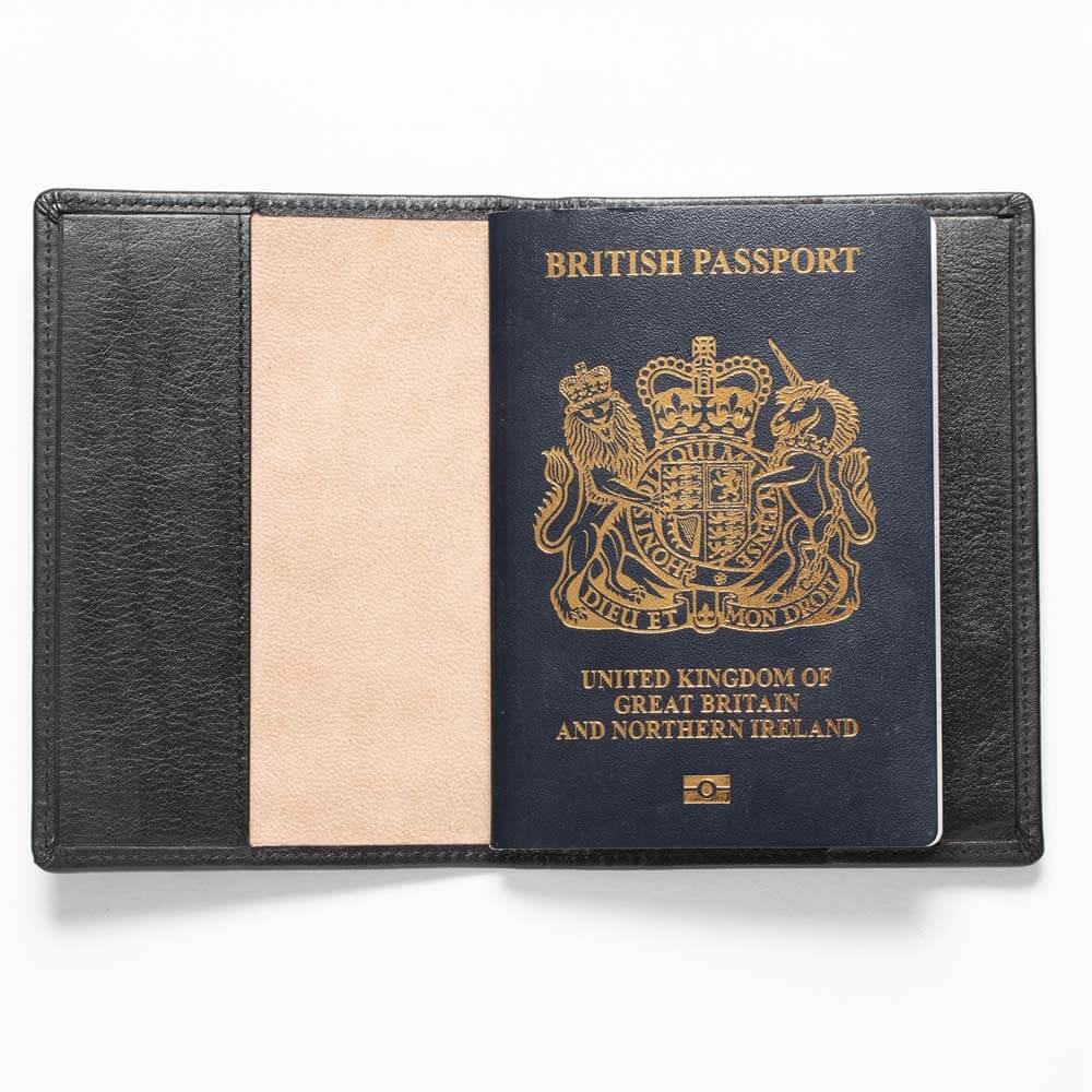 Personalised Leather Passport Cover - Eden