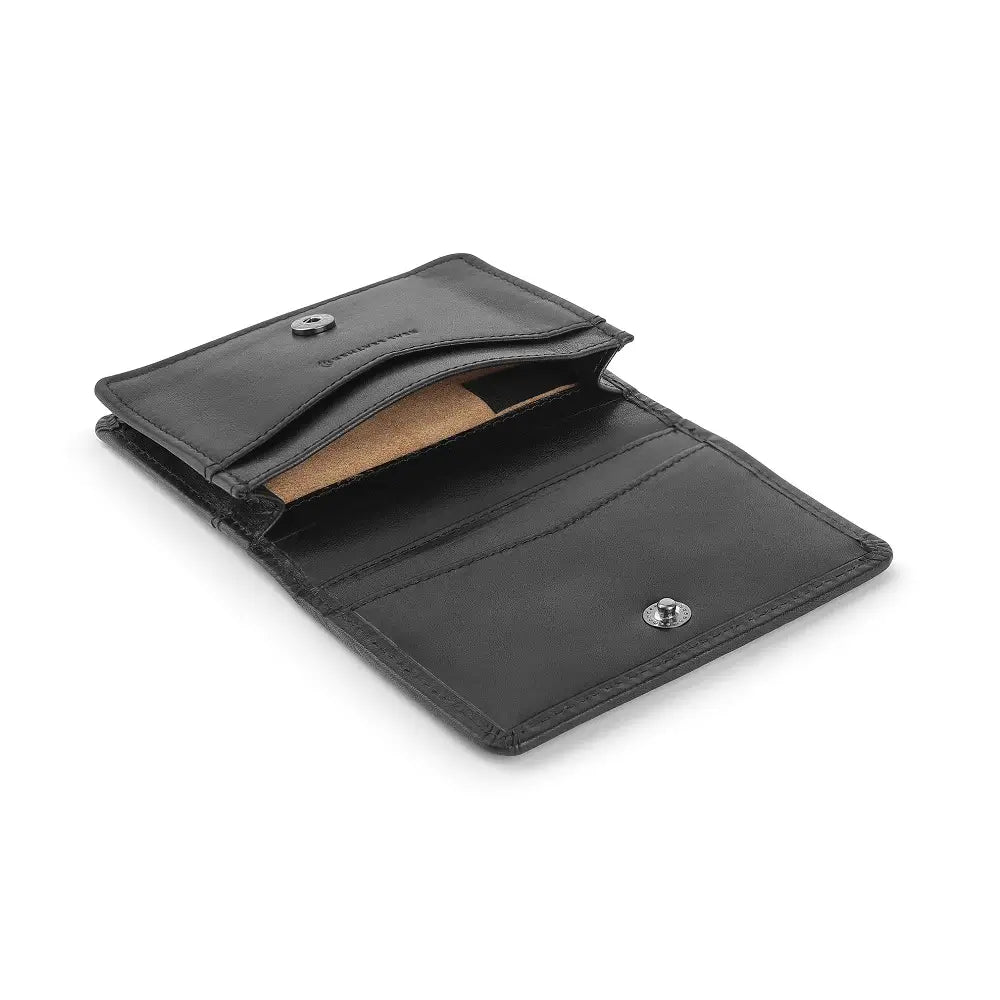 Open view of Black Leather Credit Cardholder Mayfair