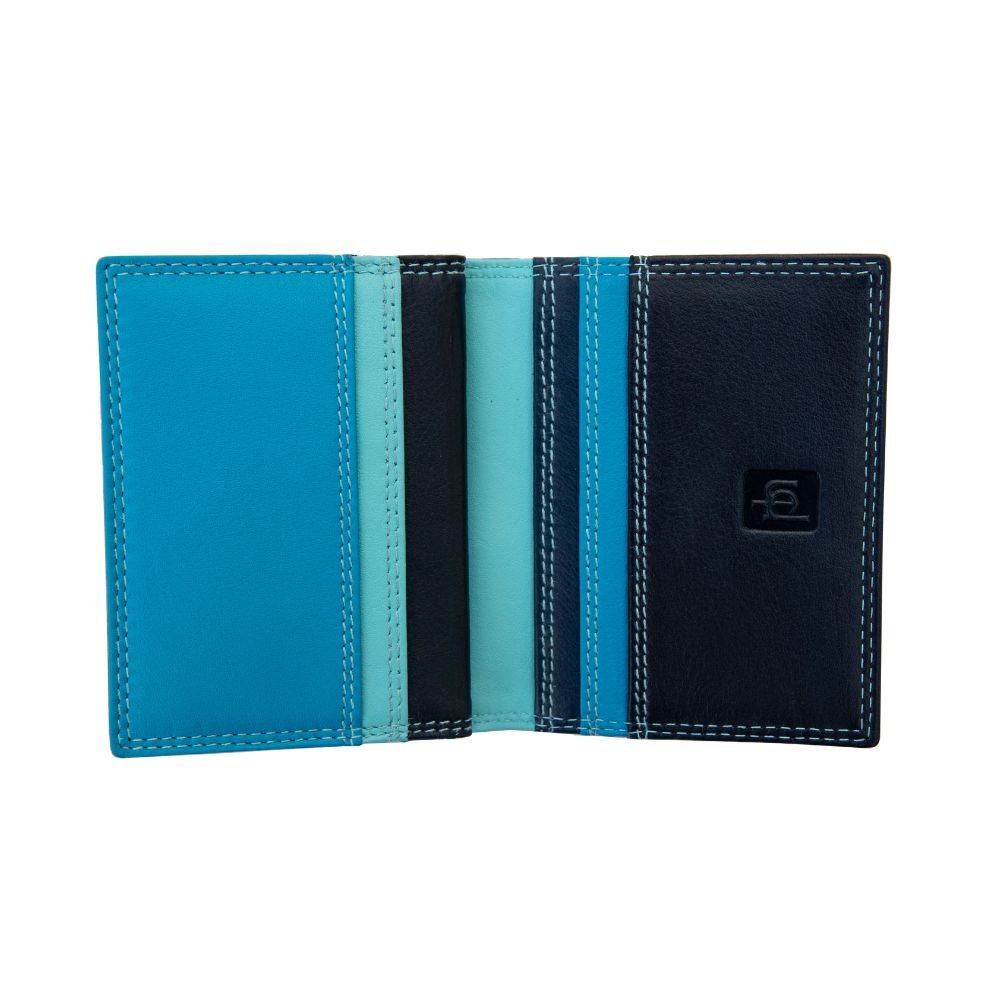 Blue-Credit-card-holder-Leather-Card-Holder-Womens-Bifold-wallet-RFID-Blocking-section-showing-5-card-slots-PRIMEHIDE-London.jpg