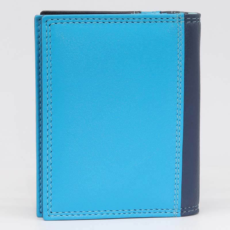 Blue Jade London real leather credit card holder back view — PRIMEHIDE