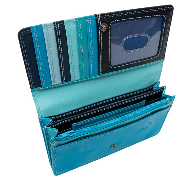 Soft Leather Clutch Purse - Lily London