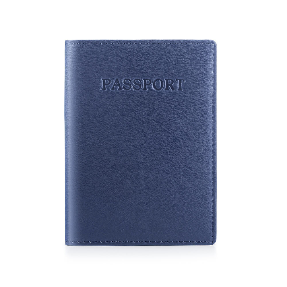 Soft Leather Passport Cover RFID Safe