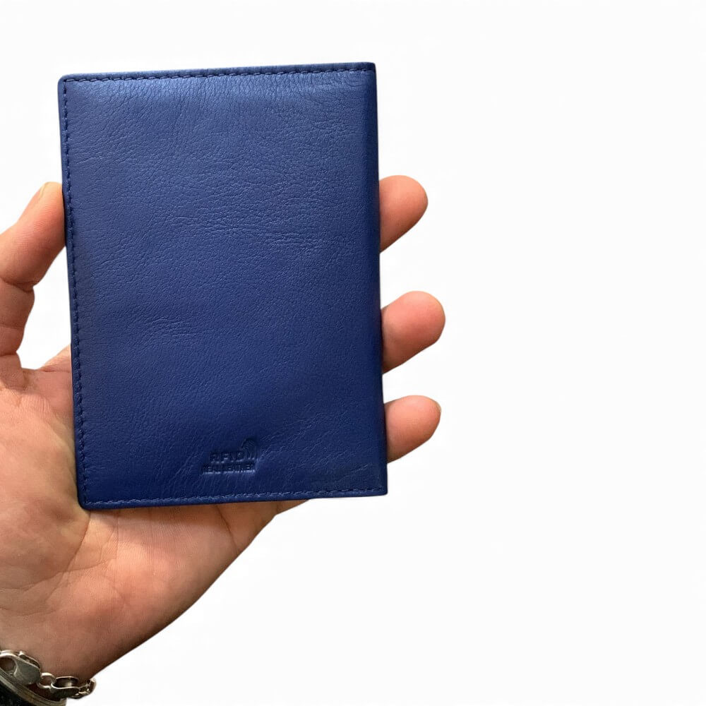 Soft Leather Passport Cover RFID Safe