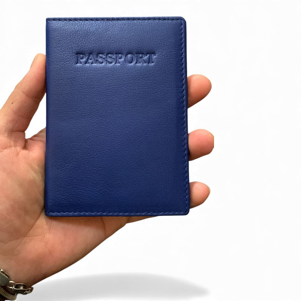 Soft Leather Passport Cover RFID Safe