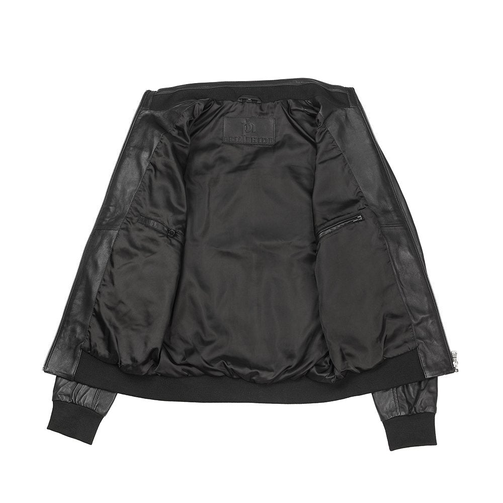 Bomber Leather Jacket Jack Black 6903 7