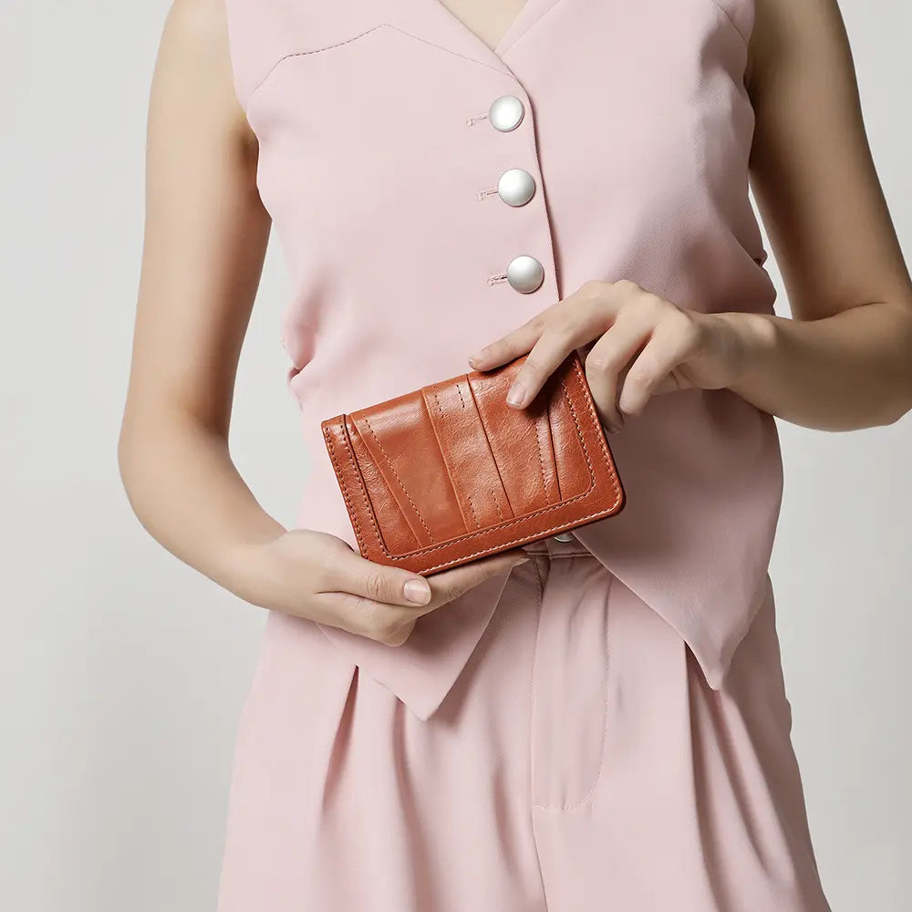 Brown Italian Leather Purse &#8211; Amalfi 01
