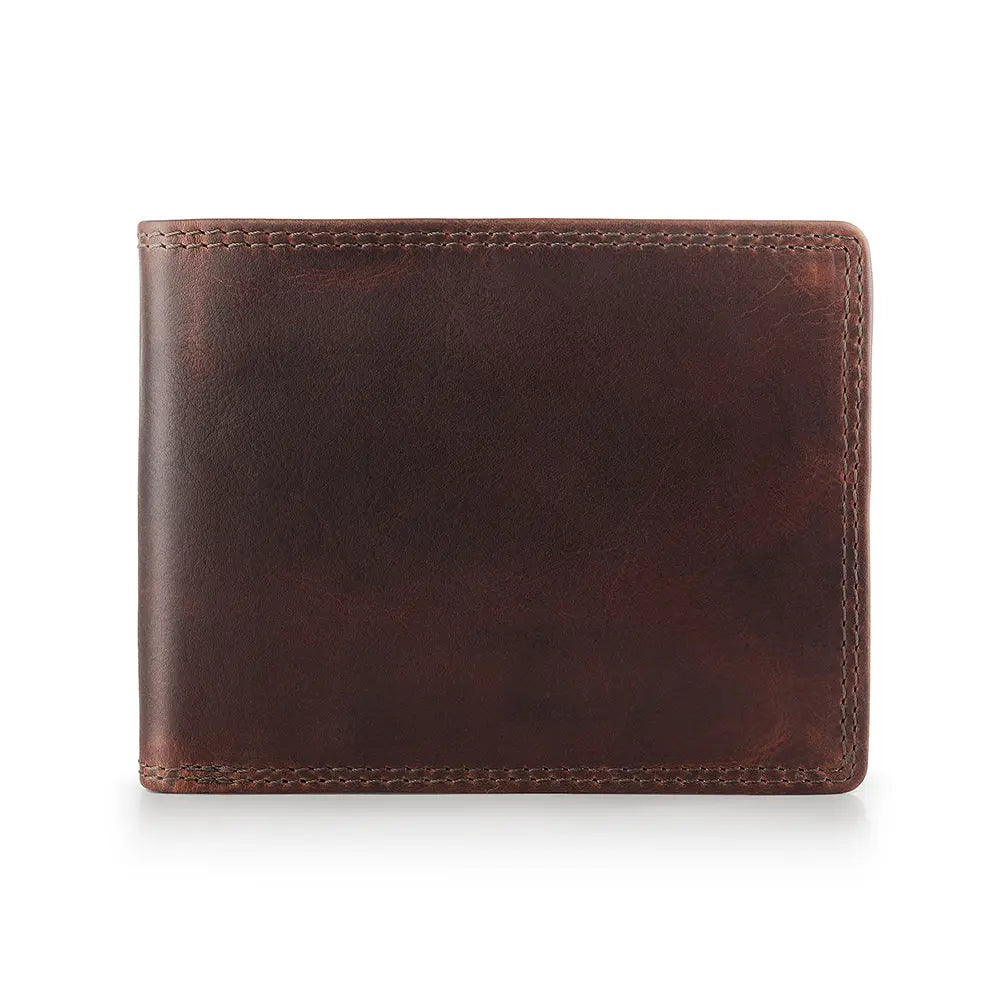 Brown Leather Flip Up Wallet &#8211; Soho New York 4