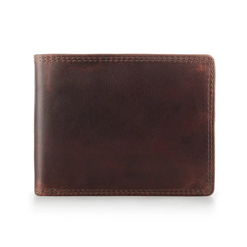 Brown Leather Flip Up Wallet – Soho New York 4