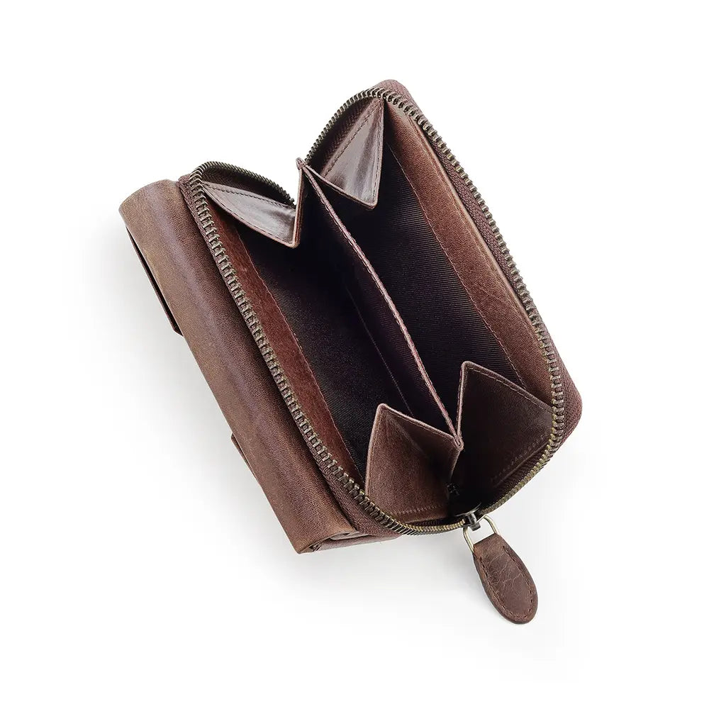 Leather Purse Trifold - Eterna Aura