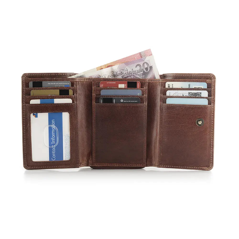 Leather Purse Trifold - Eterna Aura