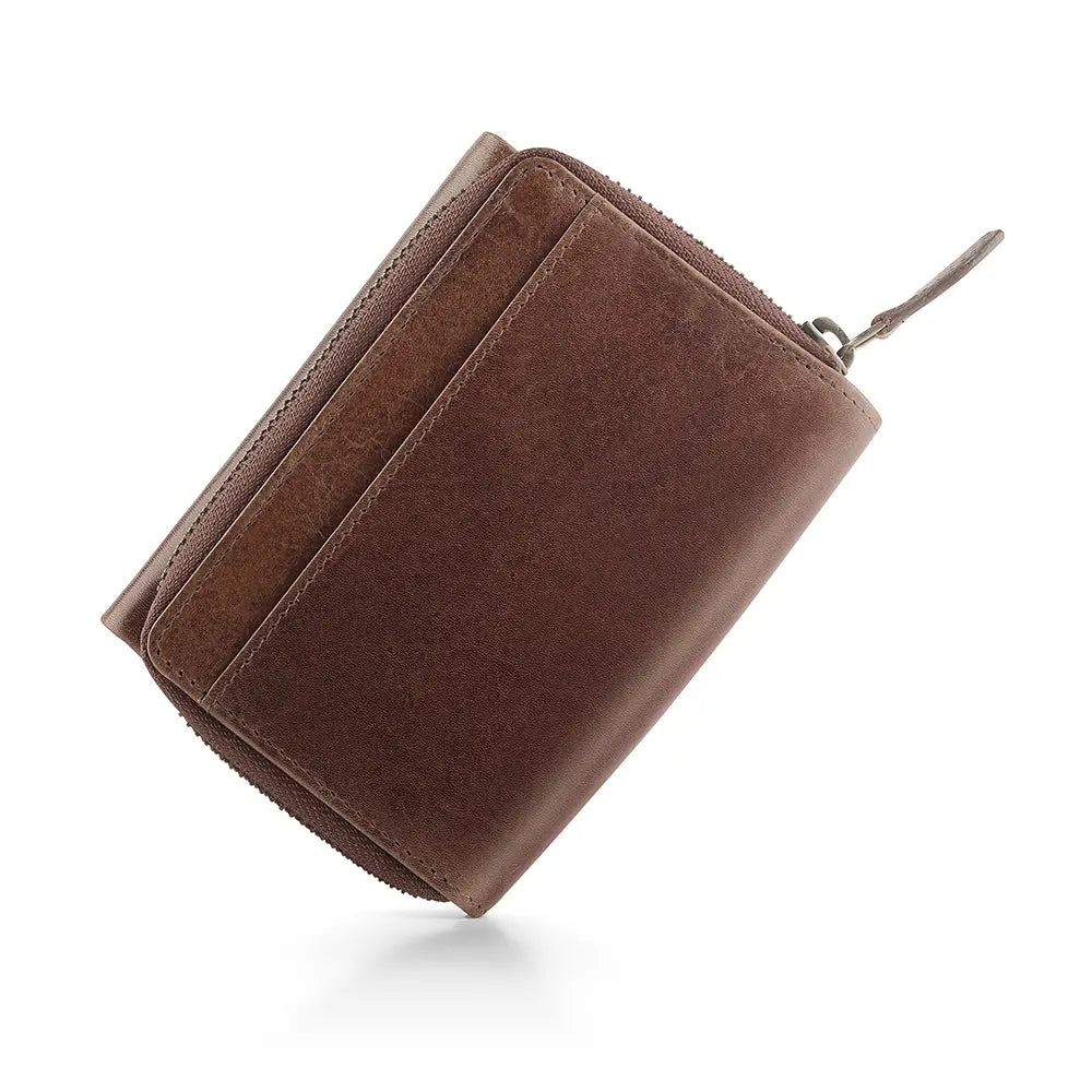 Leather Purse Trifold - Eterna Aura