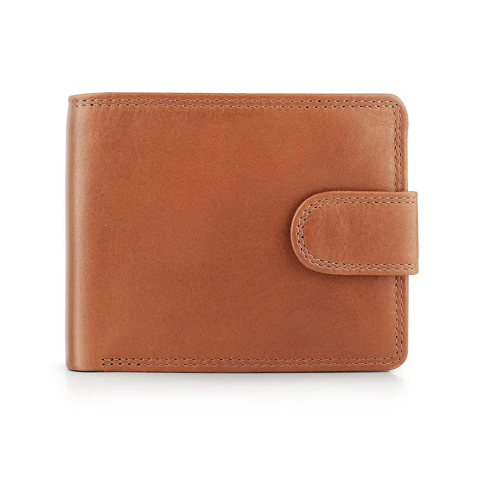 Brown Leather Trifold Wallet For Men – James Leon 02