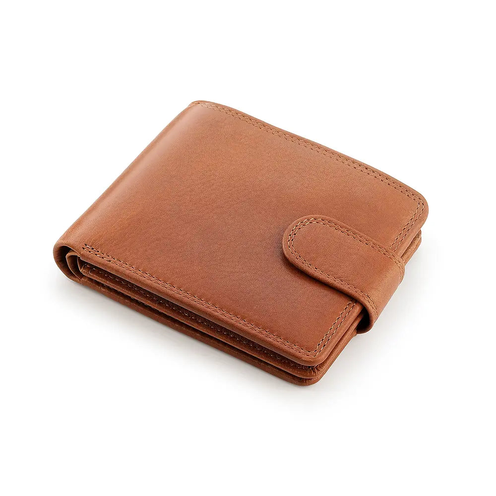 Leather Trifold Wallet For Men - James Leon
