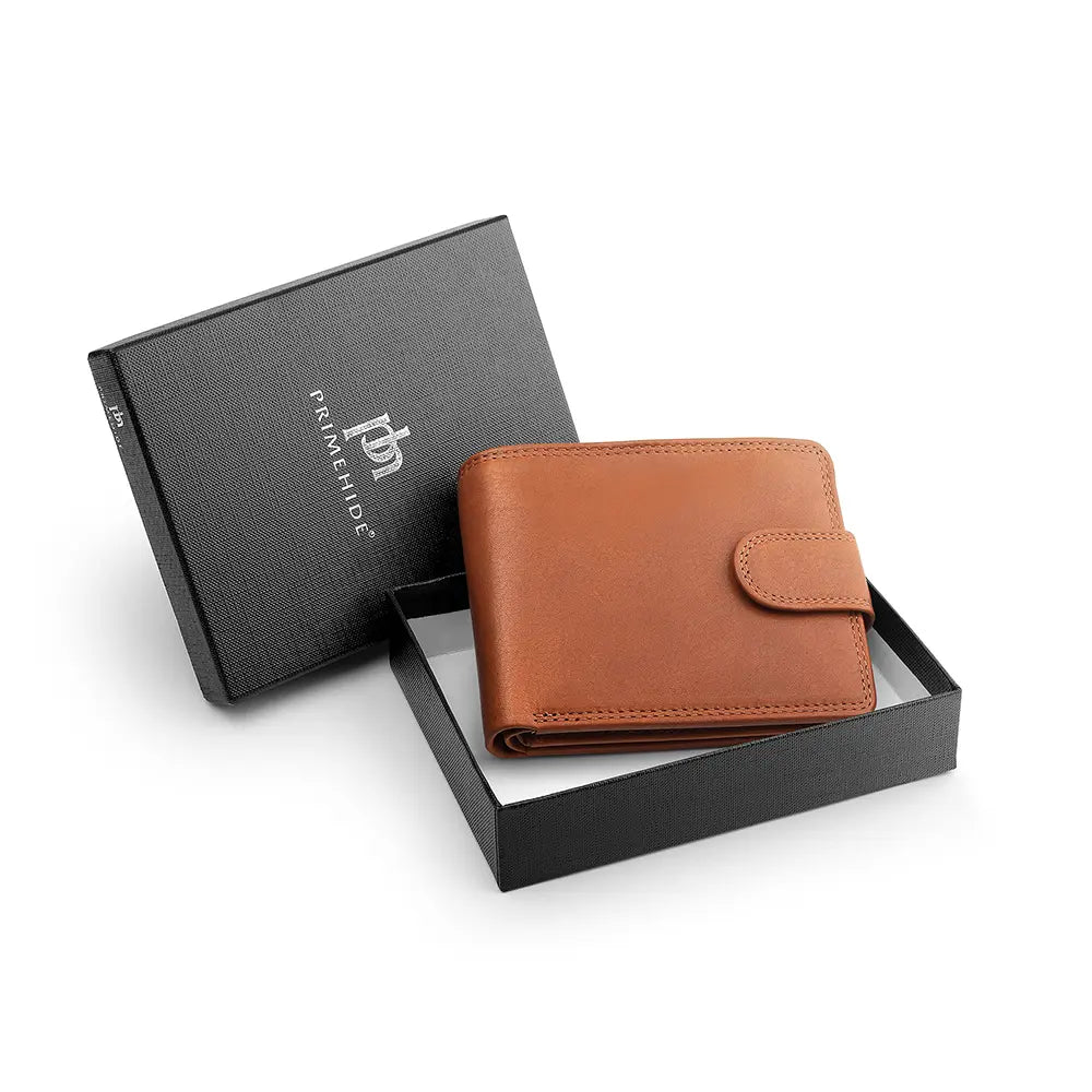 Brown Leather Trifold Wallet For Men &#8211; James Leon 06