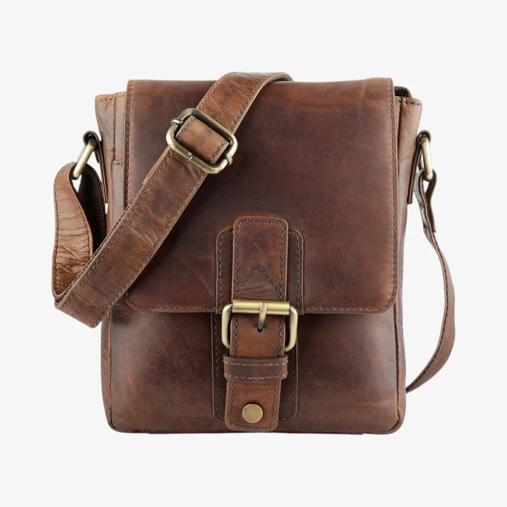 Men’s Leather Crossbody Messenger Bag