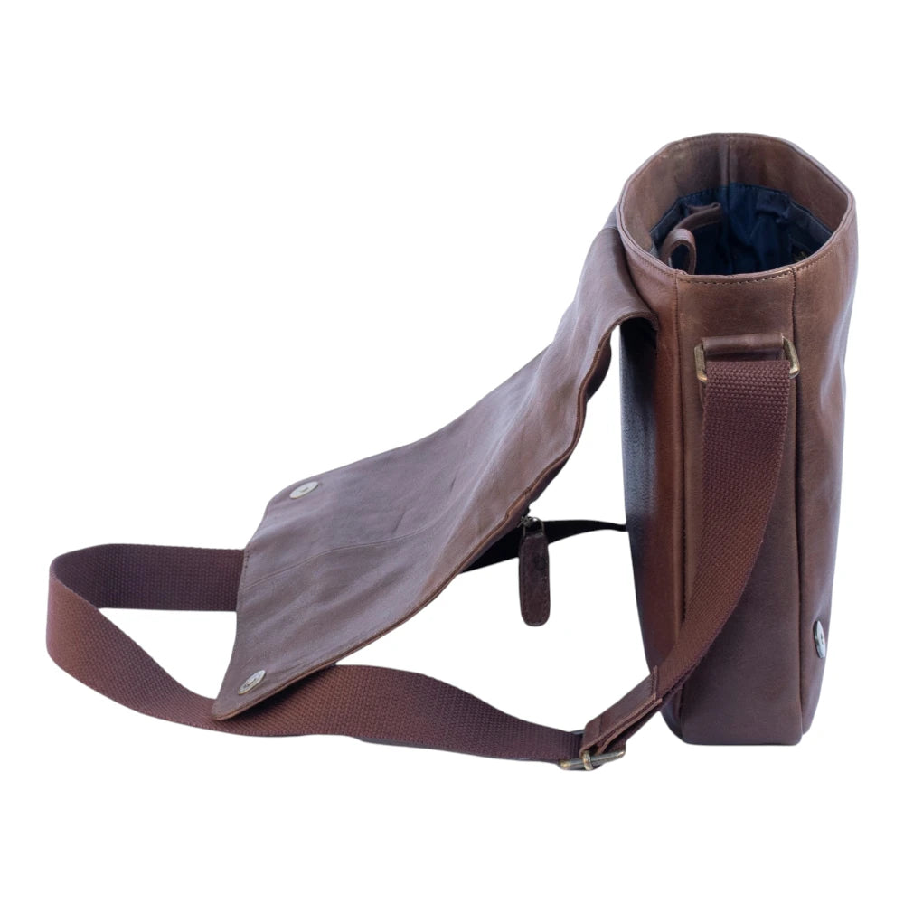 Large Leather Laptop Messenger Bag Rica