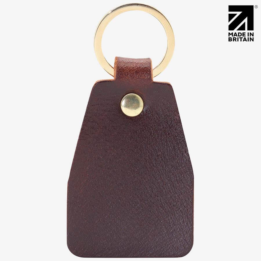 Personalised Heritage Leather Keyring | Full-Grain | Handmade in Britain