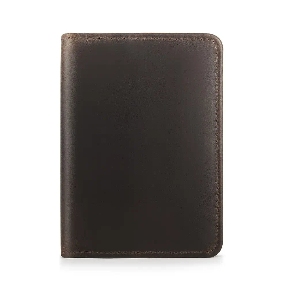 Front view of Brown Leather Credit Cardholder Mayfair