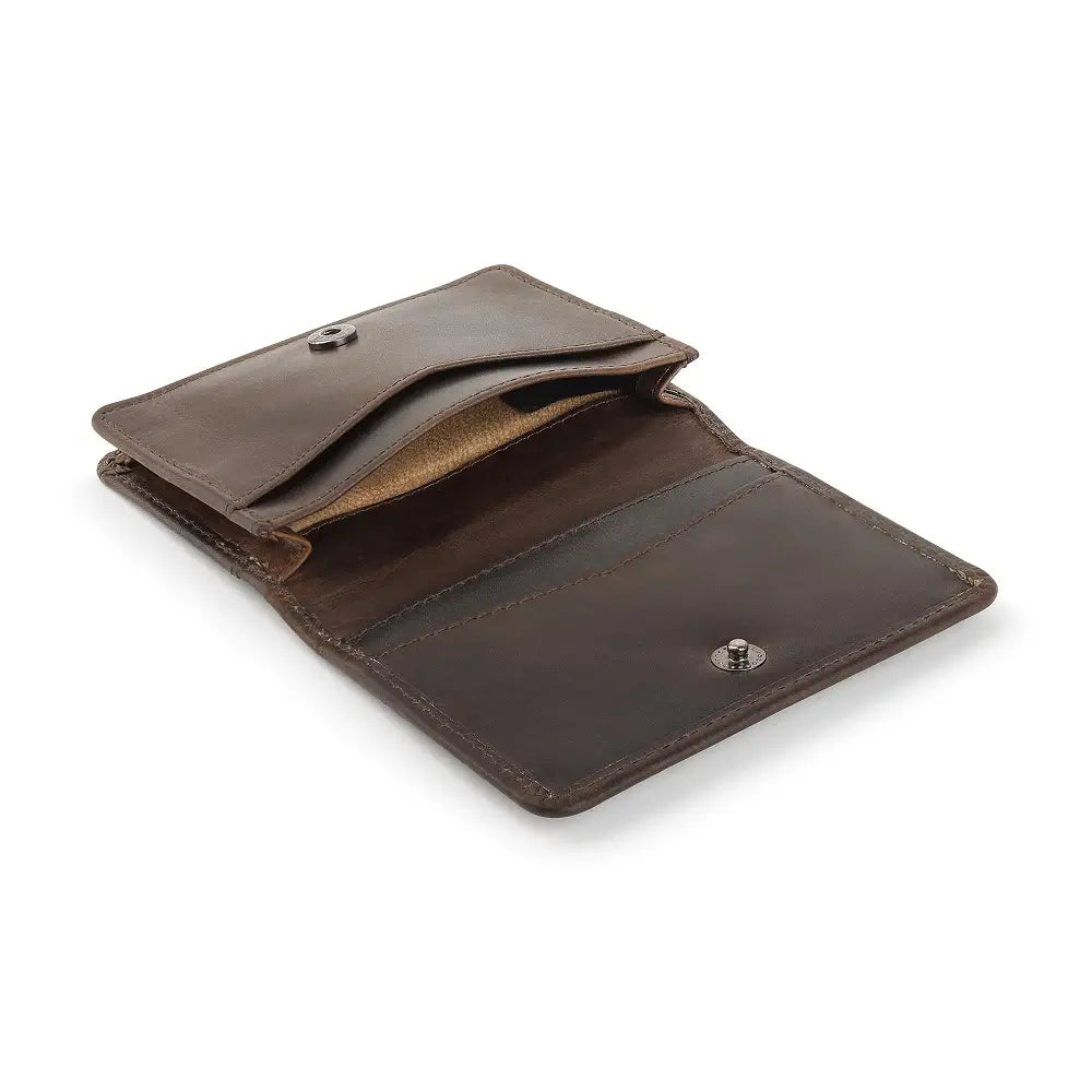 Open view of Brown Leather Credit Cardholder Mayfair
