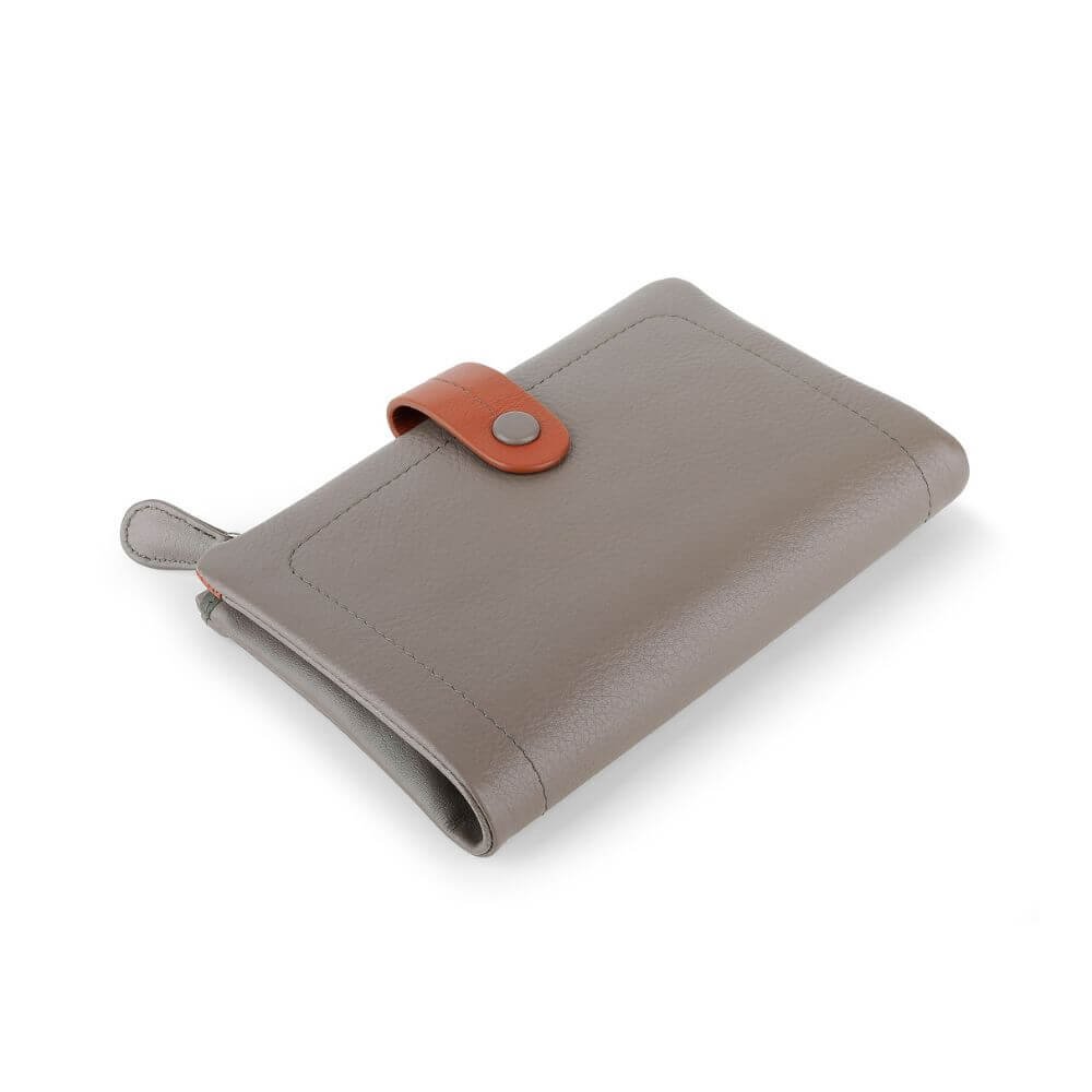 Capri Multi coloured medium bi fold purse &#8211; 6800 Taupe side