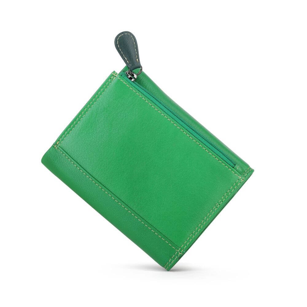 Capri Multi coloured small trifold purse &#8211; 6802 Green (3)