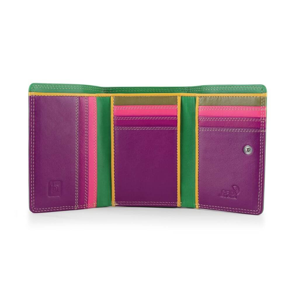 Capri Multi coloured small trifold purse &#8211; 6802 Green (5)