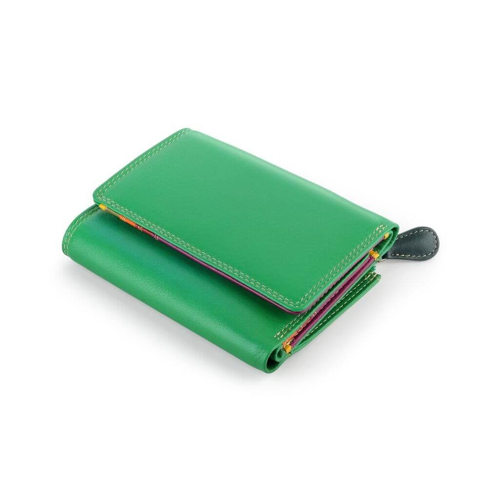 Capri Multi coloured small trifold purse &#8211; 6802 Green (5)