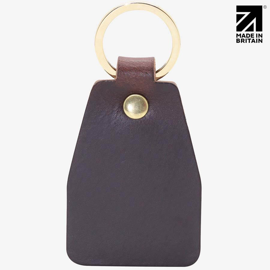 Personalised Heritage Leather Keyring | Full-Grain | Handmade in Britain