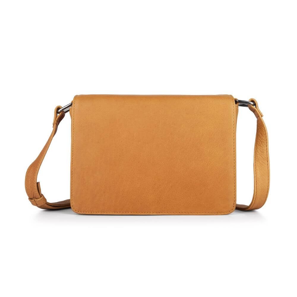 Compact Leather Shoulder Bag with Multi-Compartments Nina Hudson