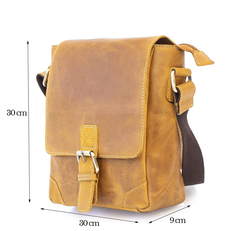 Columbia Buckle Messenger Bag 1803-SAND-13