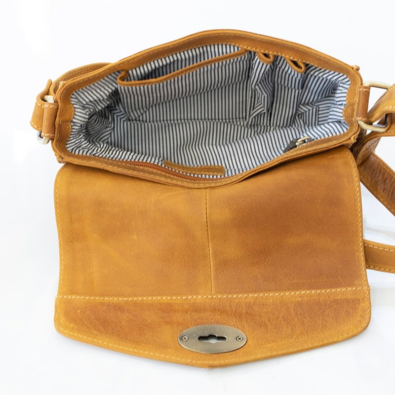Columbia Ladies Medium Flapover Handbag 1801-SAND-08