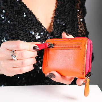 Leather Zip Around Purse - Pippa London