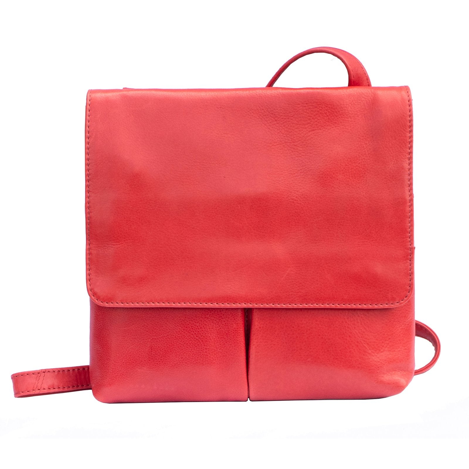Crossbody Organiser Bag &#8211; Valentina Cancun Front Red 1201