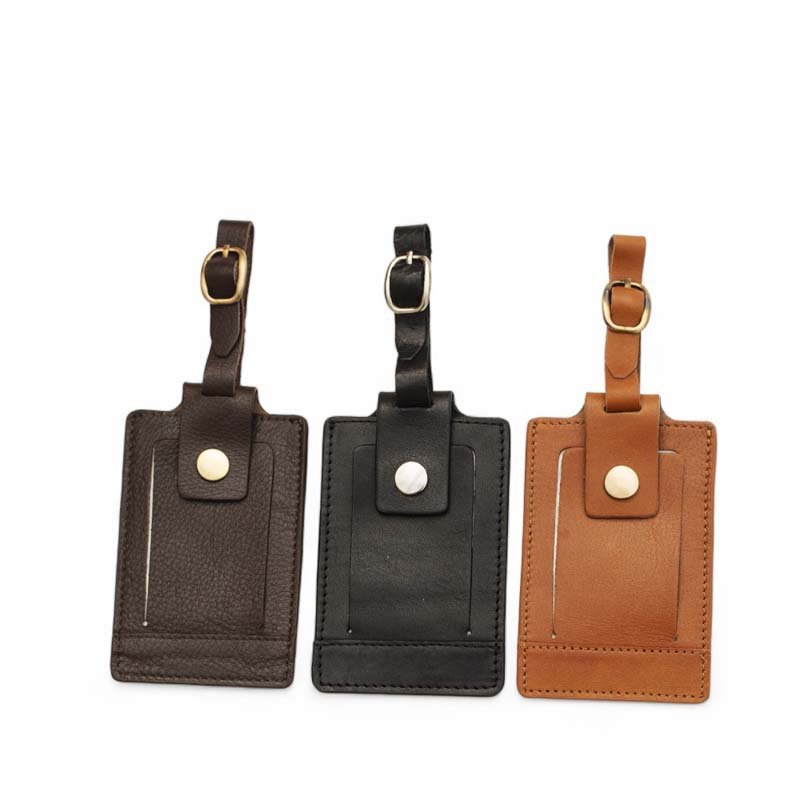 Genuine Leather Luggage Tag 03