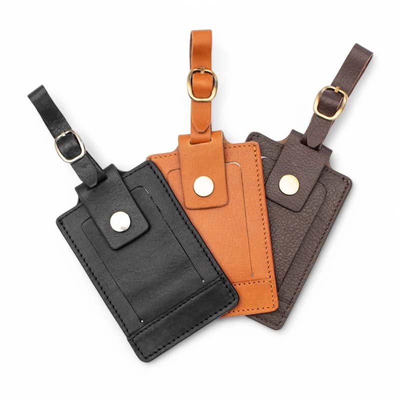 Genuine Leather Luggage Tag 03