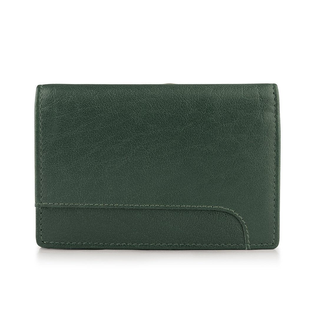 Velura Clip Frame Trifold Purse