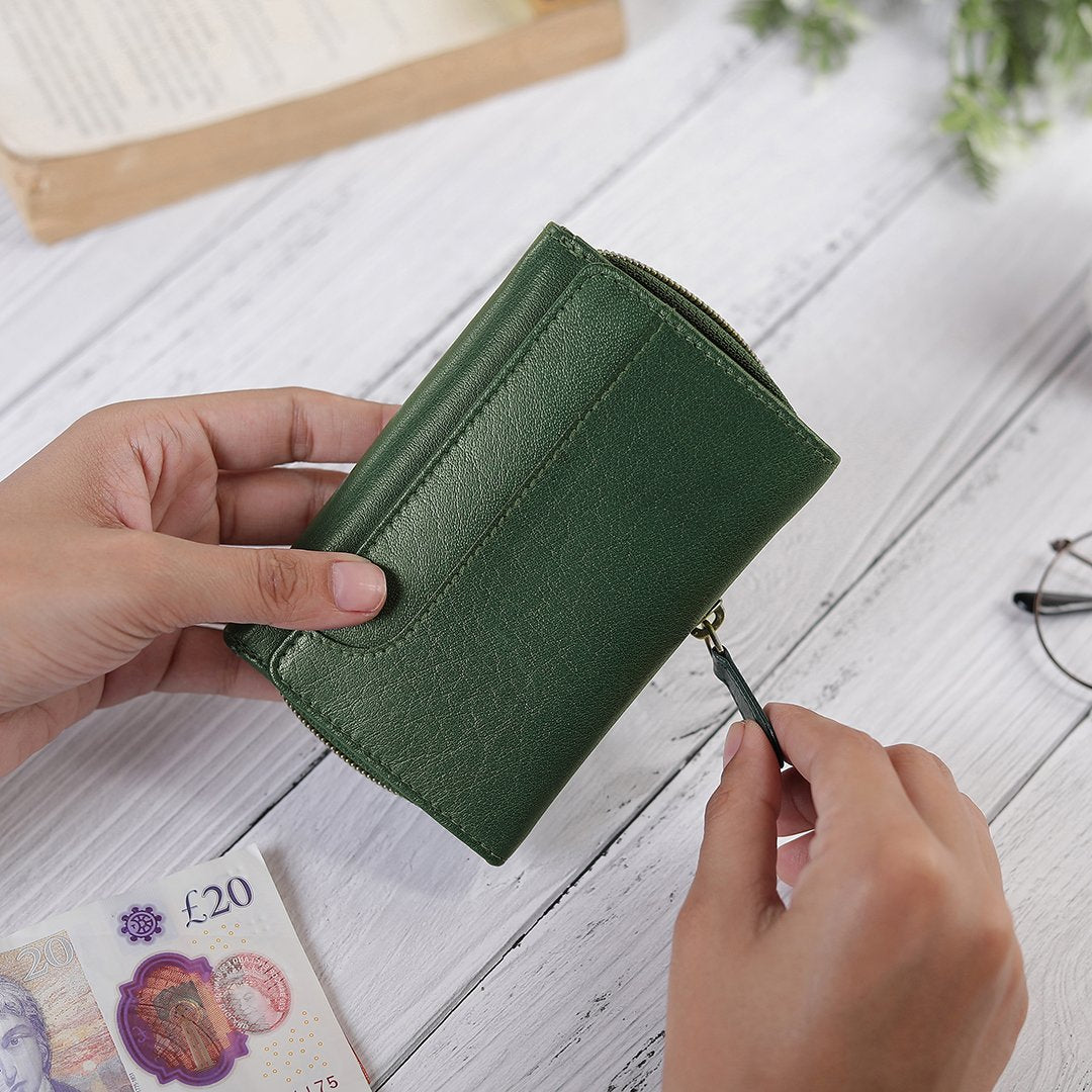 Green Leather Purse For Women Velura 21953 &#8211; 2