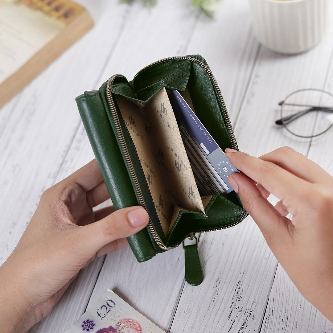Green Leather Purse For Women Velura 21953 &#8211; 3