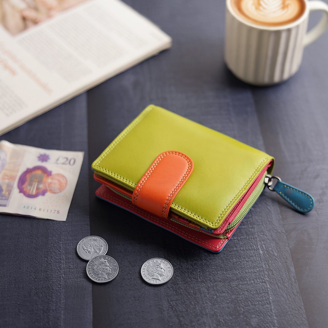 Green London Small Soft Leather Purse 6084 -1