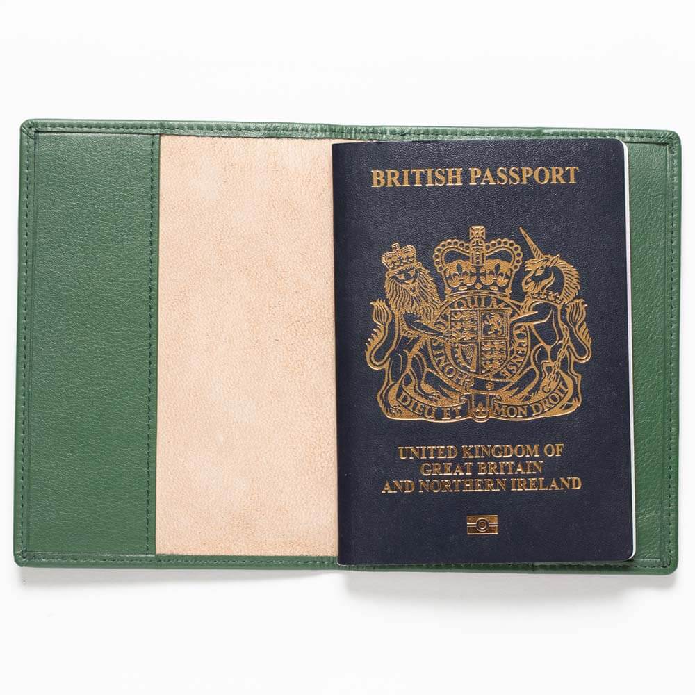 Personalised Leather Passport Cover - Eden