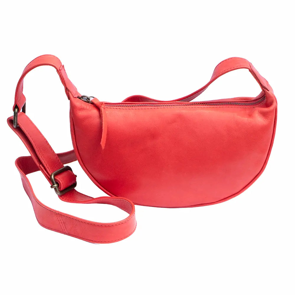 Half Moon Bag &#8211; Ayla Cancun Red Back 1205