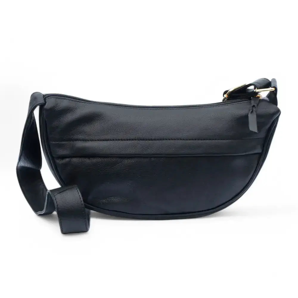 Soft Leather Half-Moon Sling Bag Seville