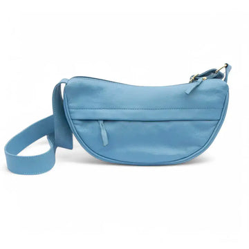 Blue shoulder bag on a white background
