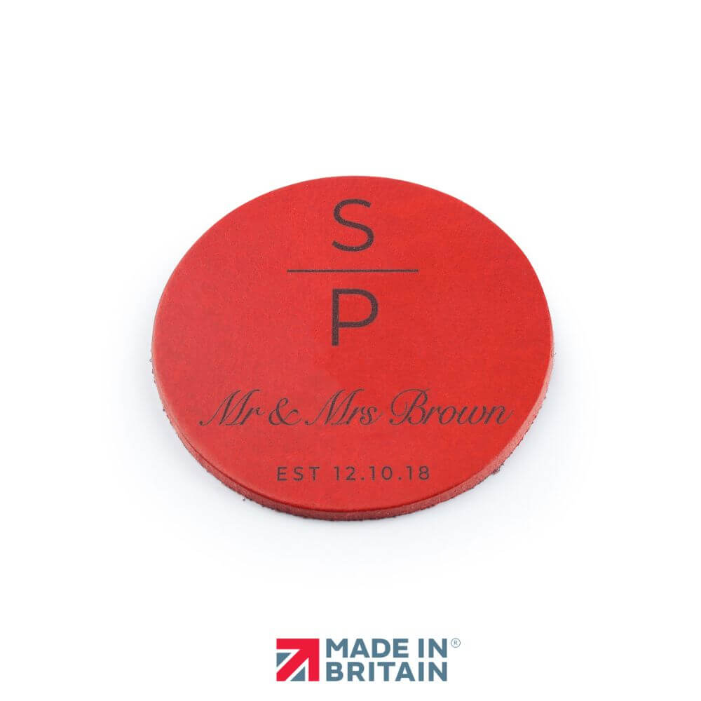 Leather Coasters Set of 8 with Gold Tin – Handmade in the UK