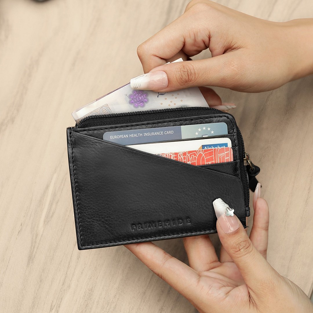 Juana Card Holder Wallet Washed Cancun Black 01