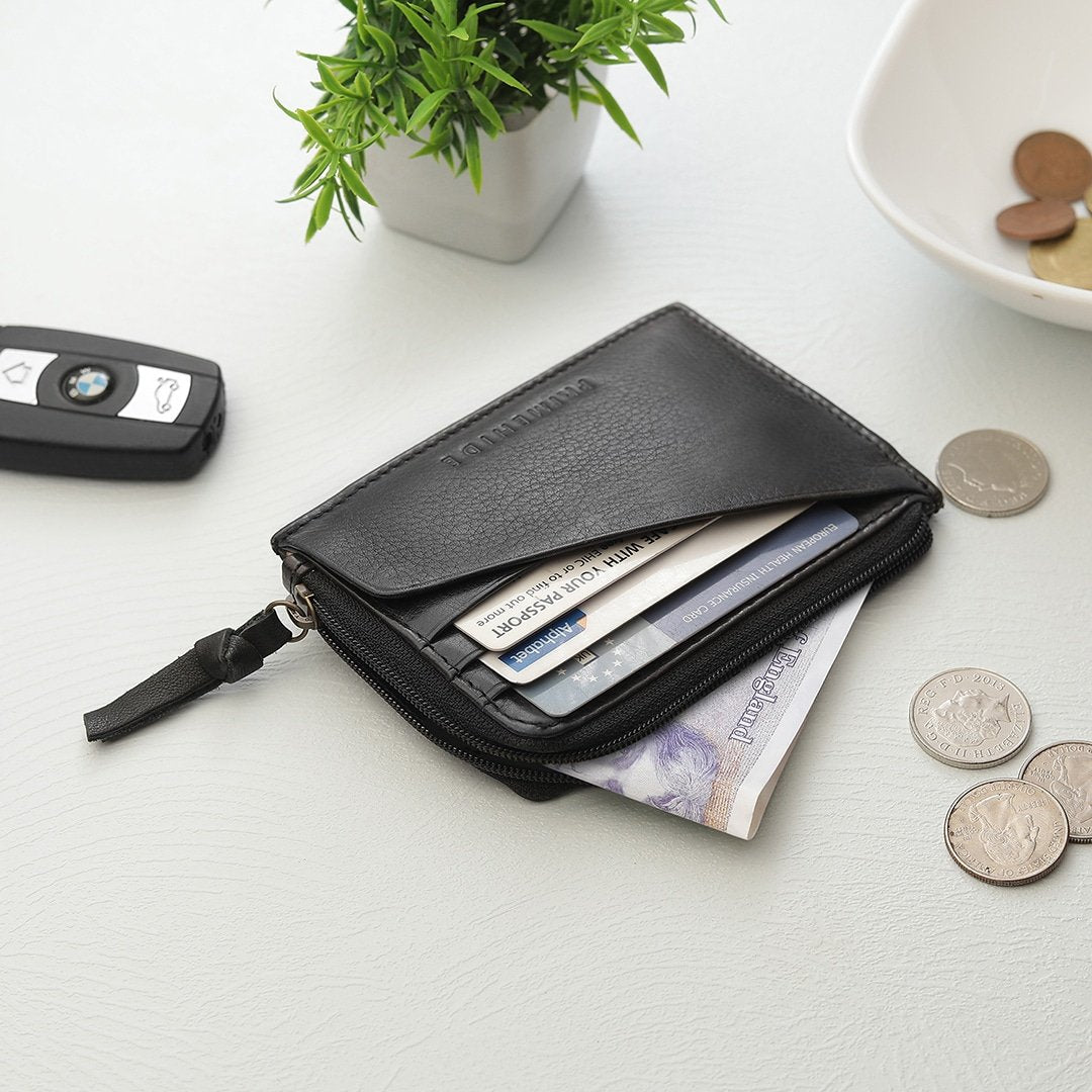 Juana Card Holder Wallet Washed Cancun Black 02