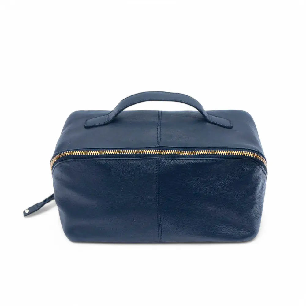 Soft Leather Large Makeup Washbag - Seville