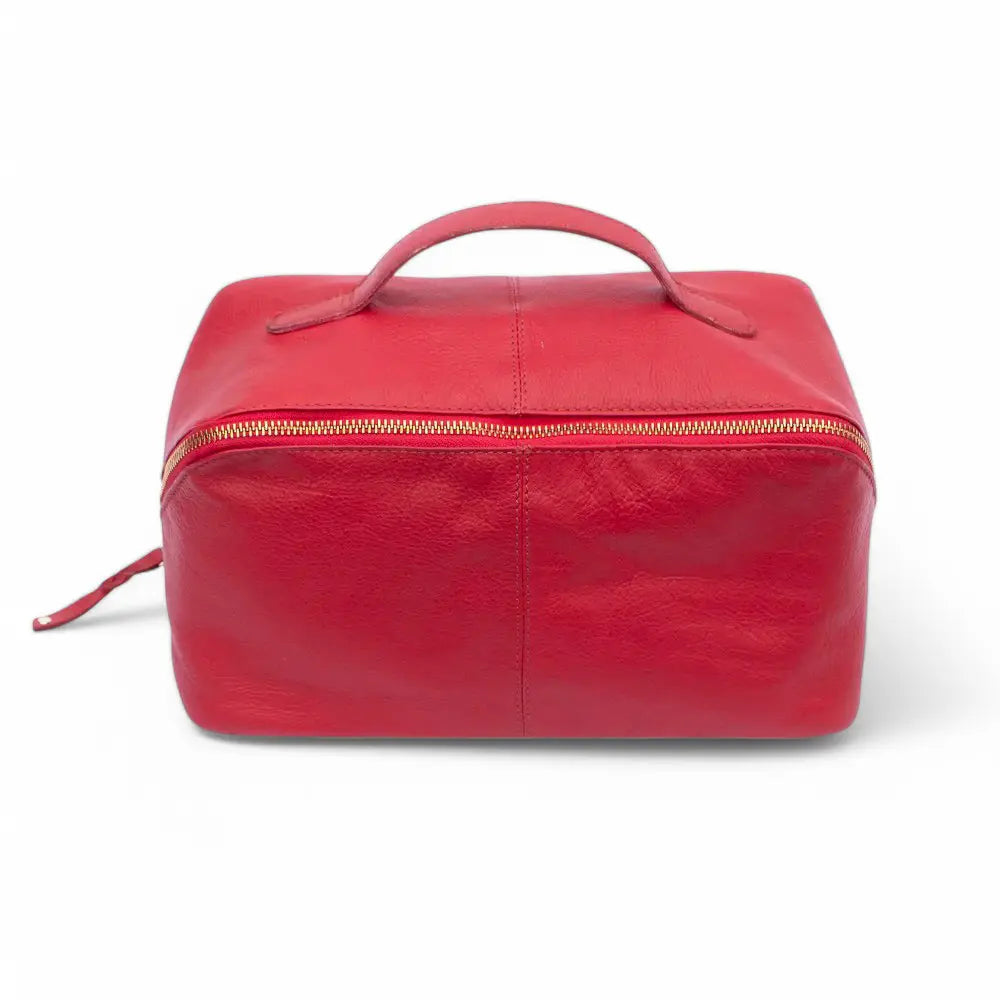 Soft Leather Large Makeup Washbag - Seville