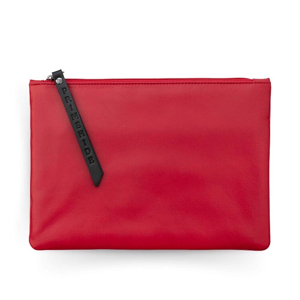 Large Leather Zip Pouch