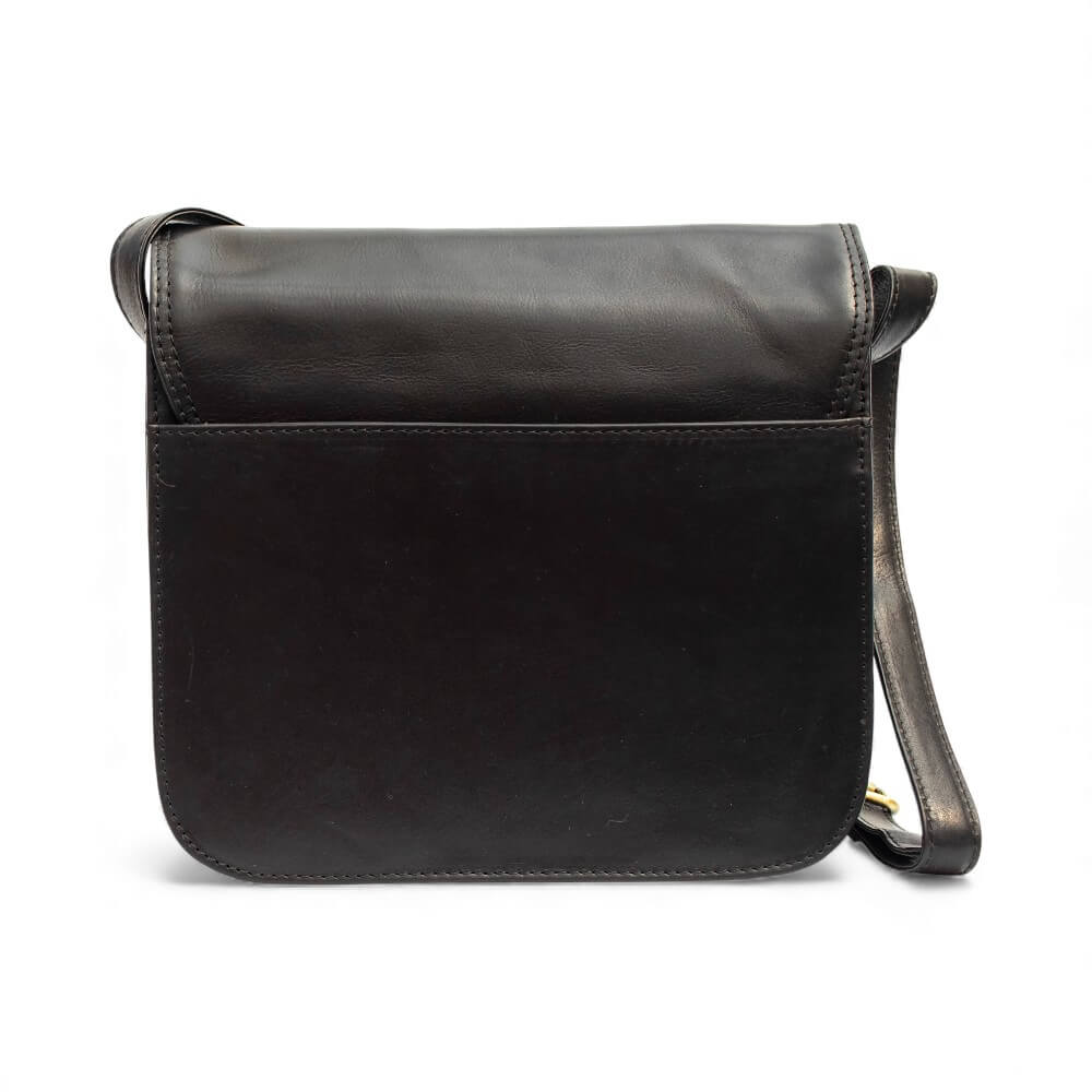 Large Triple-Compartment Leather Handbag - Elena Tuscan